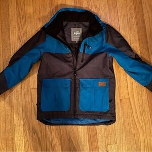 Jupa Boys Blue and Charcoal Gray Ski/Snowboard Jacket